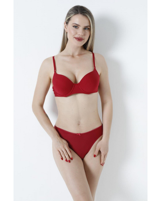 Ecem Yildiz Silikonlu Dolgulu Sütyen Külot Takım MV-ST08